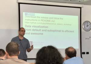 Boris Gorelik delivers a presentation. Photo credit: picture of me delivering the workshop is by Margriet Groenendijk